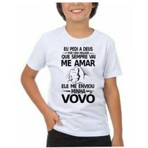 Camiseta infantil unissex neto neta vovó melhor amiga avó