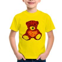 Camiseta Infantil Urso Mosaico - Foca na Moda