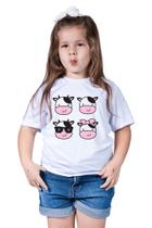 Camiseta Infantil Vaquinha Vaca Safarai Zoológico Animal - Retha Estilos