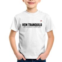 Camiseta Infantil Vem tranquilo - Foca na Moda