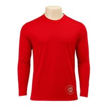 Camiseta Infantil Vermelha Manga Longa Proteção Solar UV50+ Camiseta Infantil Vermelha Manga Longa Proteção Solar UV50+