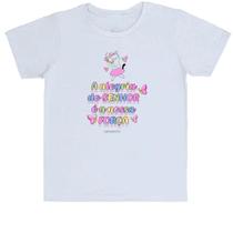 Camiseta Infantil Versiculo Fofinho Alegria do senhor Camiseta Infantil Versiculo Fofinho Alegria do senhor