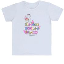 Camiseta Infantil Versiculo Fofinho Ele sabe qual e o plano