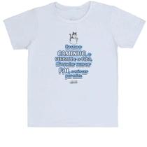 Camiseta Infantil Versiculo Fofinho eu sou o caminho