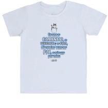 Camiseta Infantil Versiculo Fofinho eu sou o caminho Camiseta Infantil Versiculo Fofinho eu sou o caminho
