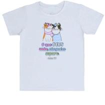 Camiseta Infantil Versiculo Fofinho o que Deus uniu