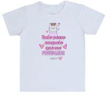 Camiseta Infantil Versiculo Fofinho tudo posso Camiseta Infantil Versiculo Fofinho tudo posso