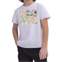 Camiseta Infantil Viagem passaport stamp