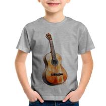Camiseta Infantil Violão - Foca na Moda