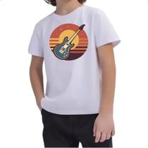 Camiseta Infantil Violao Sunset Art Camiseta Infantil Violao Sunset Art