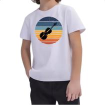 Camiseta Infantil Violino Sunset Art