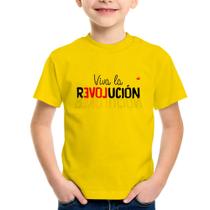 Camiseta Infantil Viva la Revolución - Foca na Moda