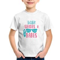 Camiseta Infantil Wave Shades e Babes - Foca na Moda