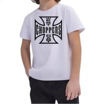 Camiseta Infantil West coast chopper cruz vazada Camiseta Infantil West coast chopper cruz vazada
