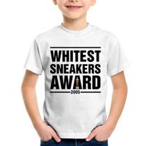 Camiseta Infantil Whitest Sneakers Awards - Foca na Moda