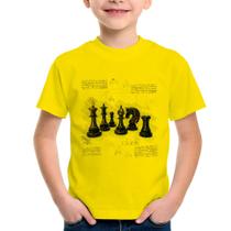 Camiseta Infantil Xadrez - Foca na Moda