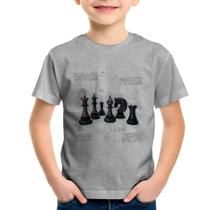 Camiseta Infantil Xadrez - Foca na Moda