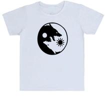 Camiseta Infantil Yin e Yang Lobos