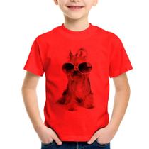 Camiseta Infantil Yorkshire de Óculos - Foca na Moda