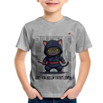 Camiseta Infantil You cat see my ninja moves - Foca na Moda