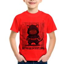 Camiseta Infantil You cat see my ninja moves - Foca na Moda