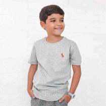 Camiseta Infanto-Juvenil Cinza - kactoos Camiseta Infanto-Juvenil Cinza - kactoos