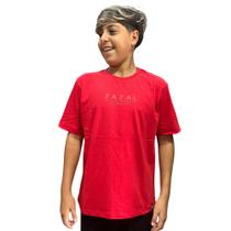 Camiseta Infanto Juvenil Fatal Surf Ocean Vermelha 29043