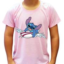 Camiseta Infanto-Juvenil Unissex Stich Camiseta Infanto-Juvenil Unissex Stich
