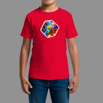 Camiseta Infatil 100% Algodão Casual Moda De Rua Manga Curta Dados Cores