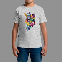 Camiseta Infatil Algodão Moda De Rua Manga Curta Perso Game