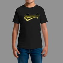 Camiseta Infatil Streetwear Básica Moda De Rua Confortável Manga Curta Gola Redonda Fentastic