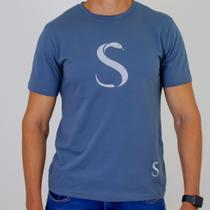 Camiseta Insify S Snake Cinza Escuro 100% Algodão