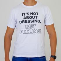 Camiseta Insify Slogam Branca 100% Algodão