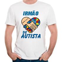 Camiseta irmão de autista amor autismo camisa