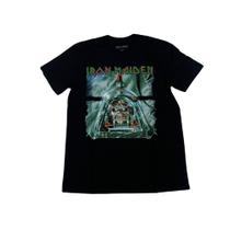 Camiseta Iron Maiden Blusa Live to Fly Preta Unissex Plus Size Extra OF0145 Oficial BM