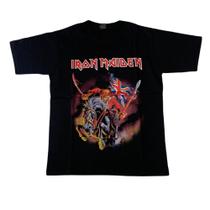 Camiseta Iron Maiden England Blusa Adulto Unissex Banda de Rock Kopz036 BM