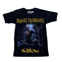 Camiseta Iron Maiden Fear of the Dark Blusa Adulto Unissex Mr409