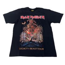 Camiseta Iron Maiden Legacy Blusa Adulto Unissex Banda de Rock E011 Camiseta Iron Maiden Legacy Blusa Adulto Unissex Banda de Rock E011