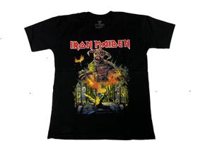 Camiseta Iron Maiden Legacy Of The Beast Eddie Tour Preta Rock Heavy Metal EPI121 RCH