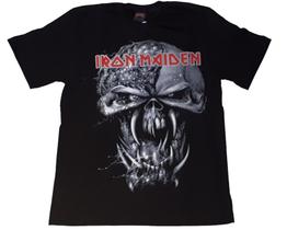 Camiseta Iron Maiden Preta The Final Frontier Eddie Rock Heavy Metal BO349 RCH