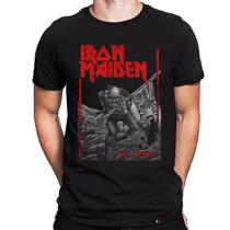 Camiseta Iron Maiden The Trooper Banda Rock