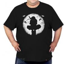 Camiseta Itachi Grande Plus Size Blusa Naruto Anime Clássico