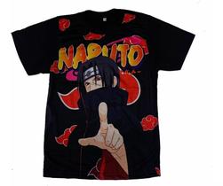 Camiseta Itachi Uchiha Akatsuki Blusa Adulto Unissex Anime Naruto A290 BM