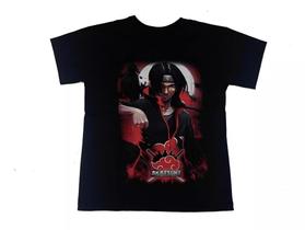 Camiseta Itachi Uchiha Akatsuki Blusa Adulto Unissex Anime Naruto Epi251 BM