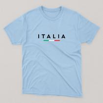 Camiseta Itália Streetwear Algodão Premium Camisa Minimalista Europe Style Unissex