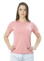 Camiseta Ixória Básica Feminina Gola Redonda Rosa Queimado Camiseta Ixória Básica Feminina Gola Redonda Rosa Queimado