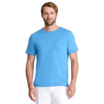 Camiseta IZOD Saltwater Soft Wash con Bolsillo Azul, Talla L