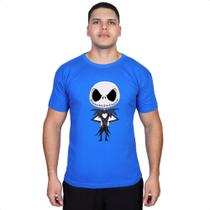 Camiseta Jack Caveira Bruxos Fio Penteado Adulto Masculino Feminino