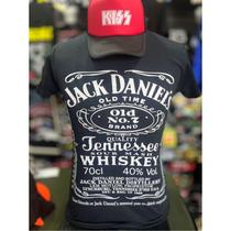 Camiseta Jack Daniels Camisa polo preta clássica Camiseta Jack Daniels Camisa polo preta clássica