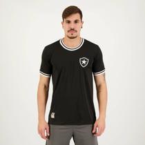 Camiseta Jacquard Botafogo Escudo Preta